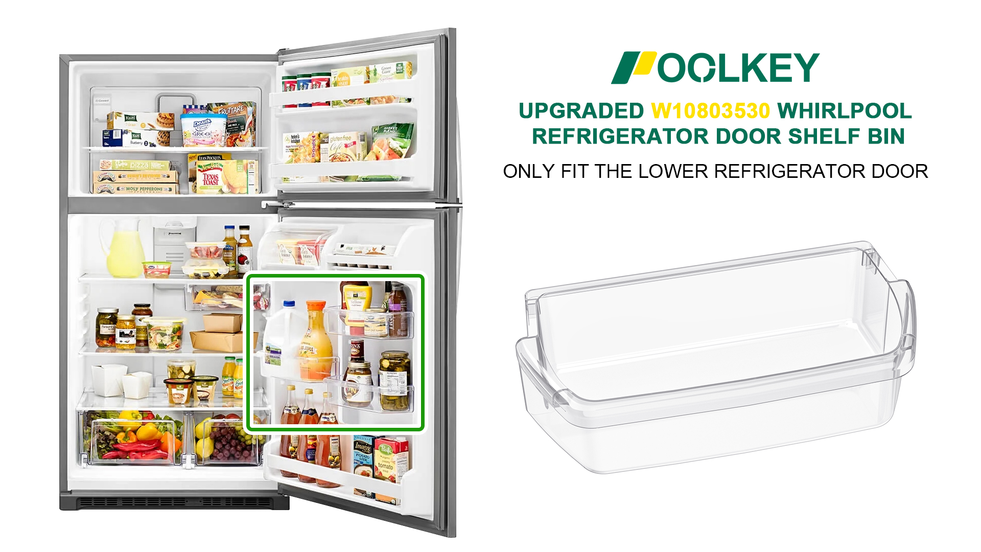 Amazon.com - UPGRADED W10803530 Door Shelf Bin Replacement